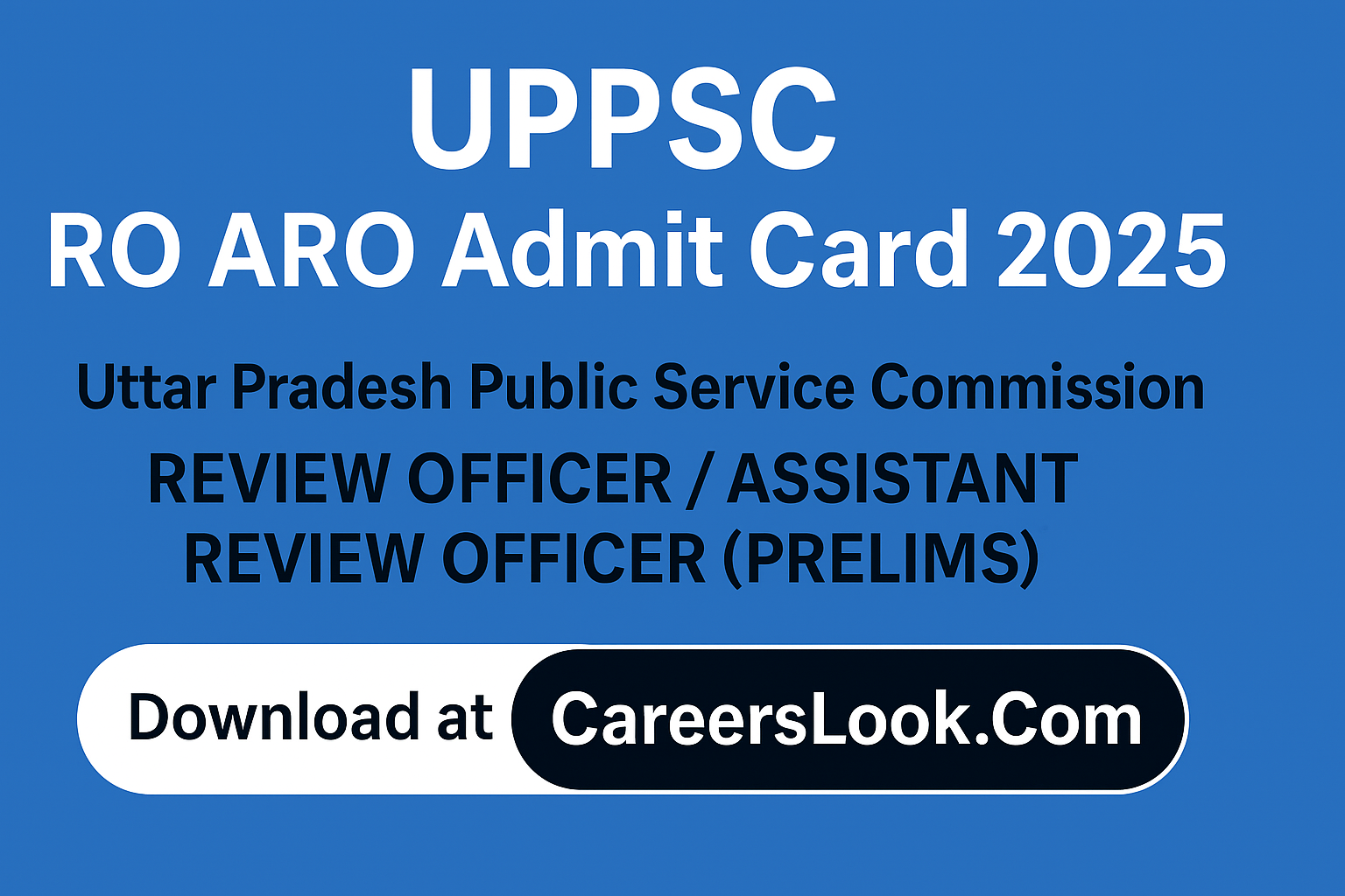 UPPSC RO ARO Admit Card