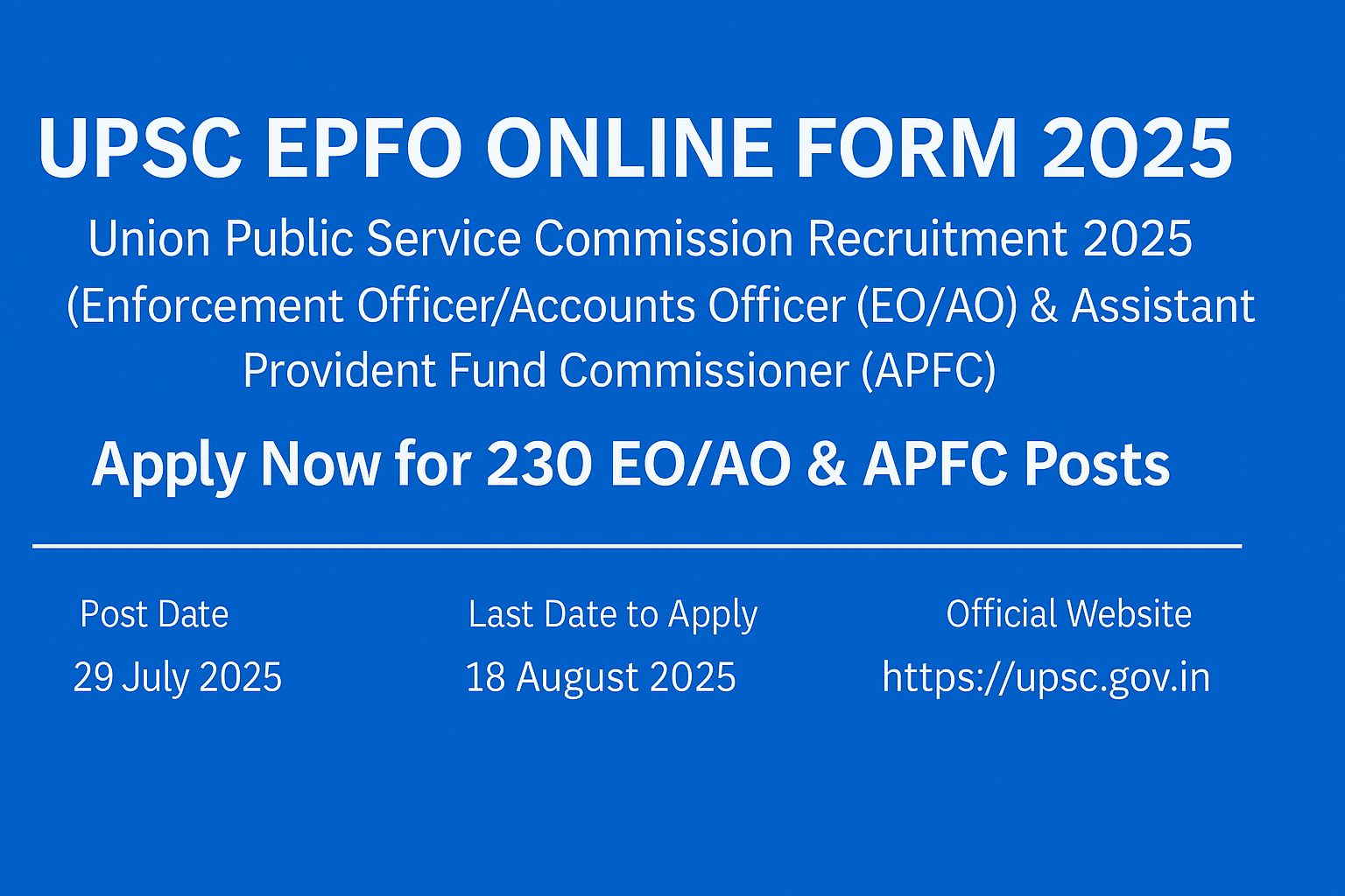 UPSC EPFO