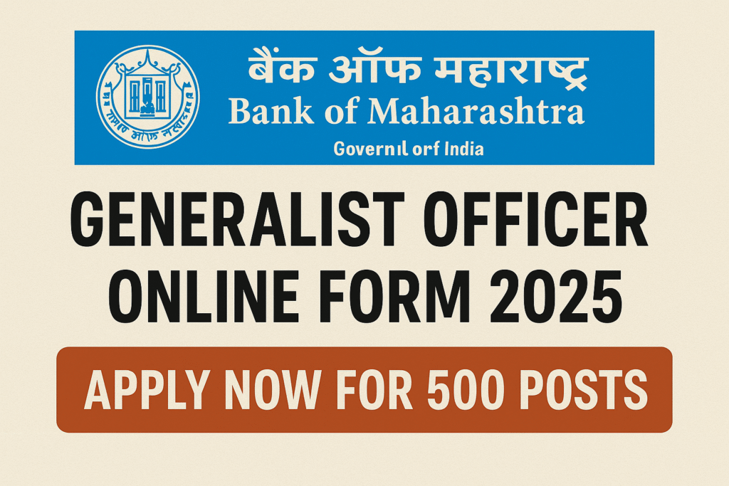 Bank of Maharashtra Generalist Officer