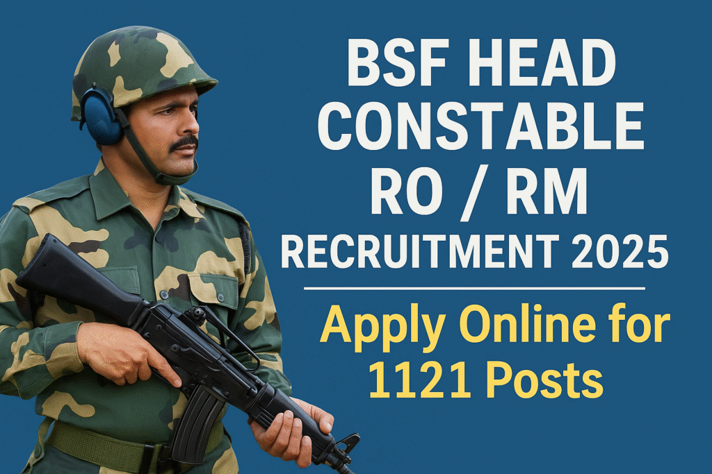 BSF Head Constable RO RM Recruitment 2025