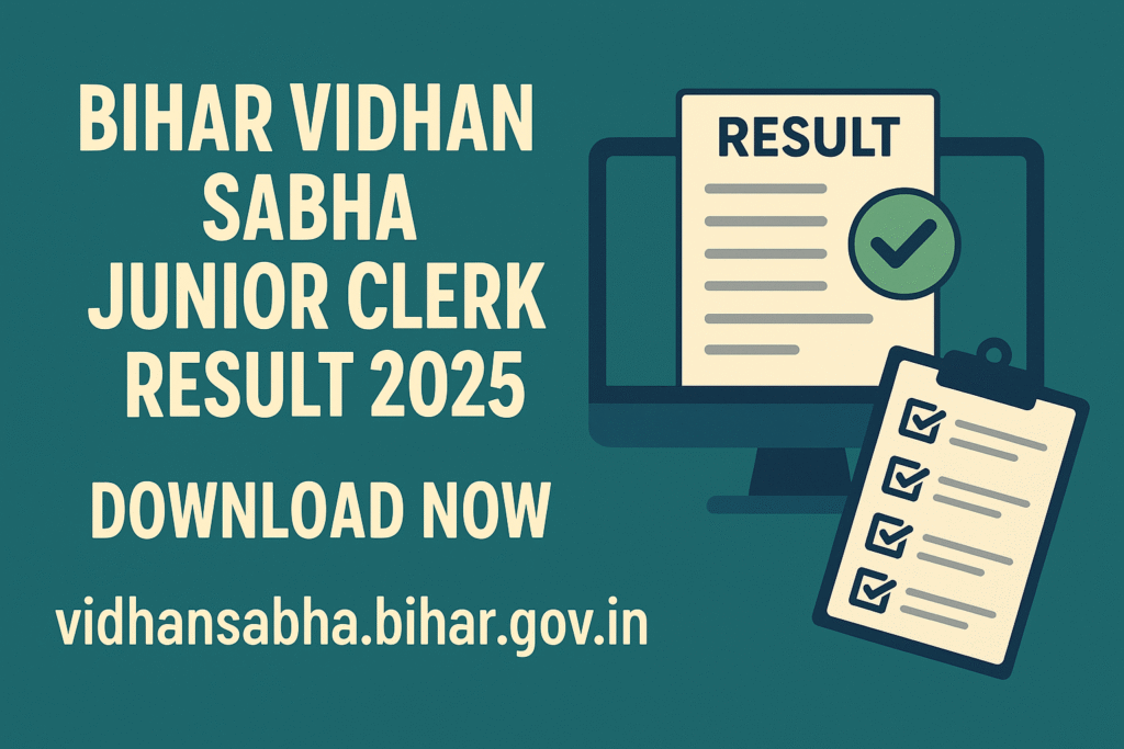 Bihar Vidhan Sabha Junior Clerk Result 2025