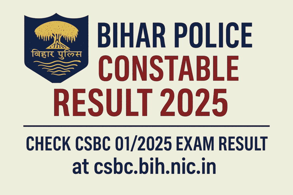 Bihar Police Constable Result 2025