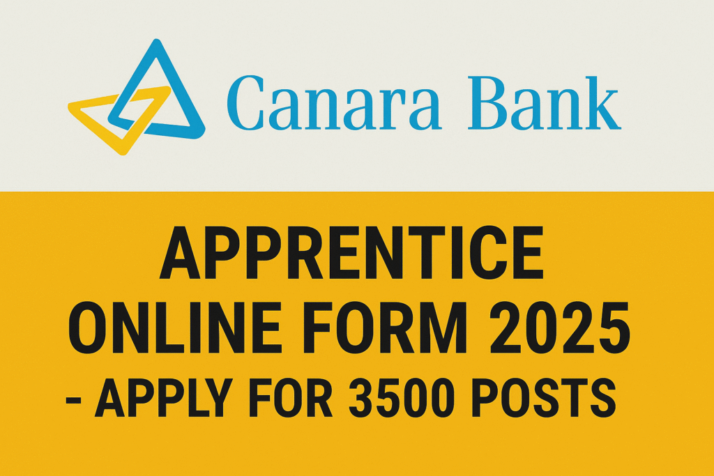 Canara Bank Apprentice Online Form 2025