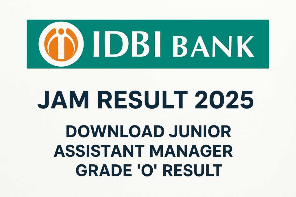 IDBI Bank JAM Result 2025