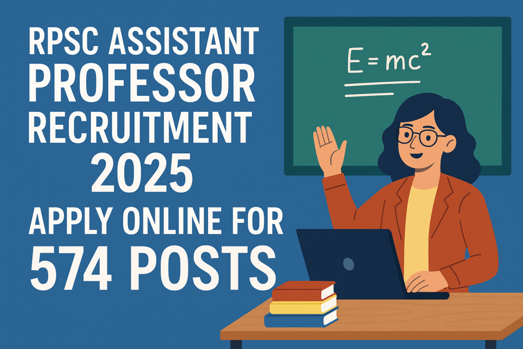 RPSC Assistant Professor Recruitment 2025