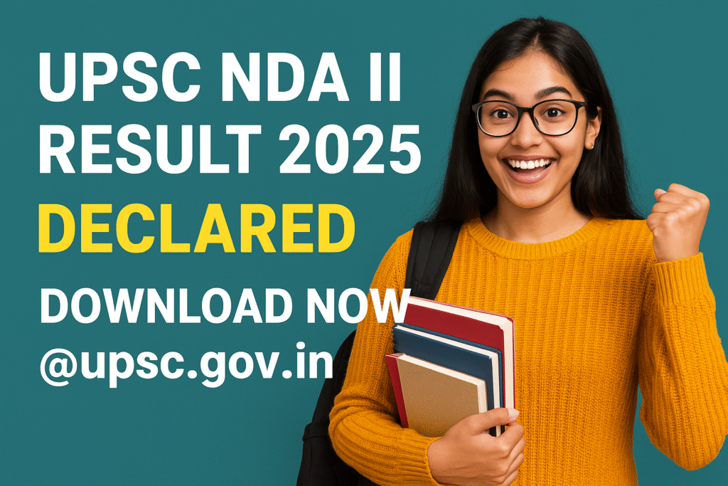 UPSC NDA II Result 2025